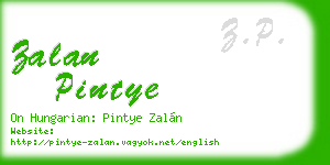 zalan pintye business card